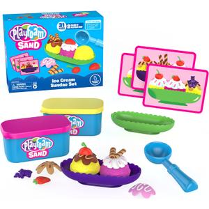Educational Insights Playfoam Sand Ice Cream Sundae Set, Play Sand, Sensory Toy, Gift for Kids Ages 3+