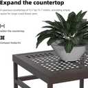 Tall Plant Stand 23" Aluminum Indoor &Outdoor Rustproof
Extra-Sturdy 23" tall Aluminum Plant Stand – Ideal for Patios, Gardens, Living Room Decoration (Brown)