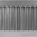 Repa Market 13" x 5" Inch Air Exhaust Grille for Round Ducts - Adjustable Louvre Blade - Galvanized Air Supply Vent Cover - Side Fit Round Surface Canal Ducting from 9.84" to 35.43" Inches