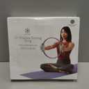 Gaiam Pilates Ring Fitness Circle - Lightweight & Durable Foam Padded Handles, Flexible Resistance Exercise Equipment for Toning Arms, Thighs/Legs & Core (12", Dusty Pink/Seafoam)