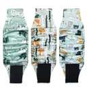 Langsprit Male Belly Bands for Dogs (Pack of 3)  High Absorbing Dog Wraps Male Washable  Reusable Dog Diapers (Fox,Cat,Polar Bear, XSmall)