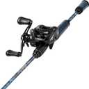 Sougayilang DC Baitcaster Combo 2-Piece Rod – Digital Anti-Backlash, 6FT