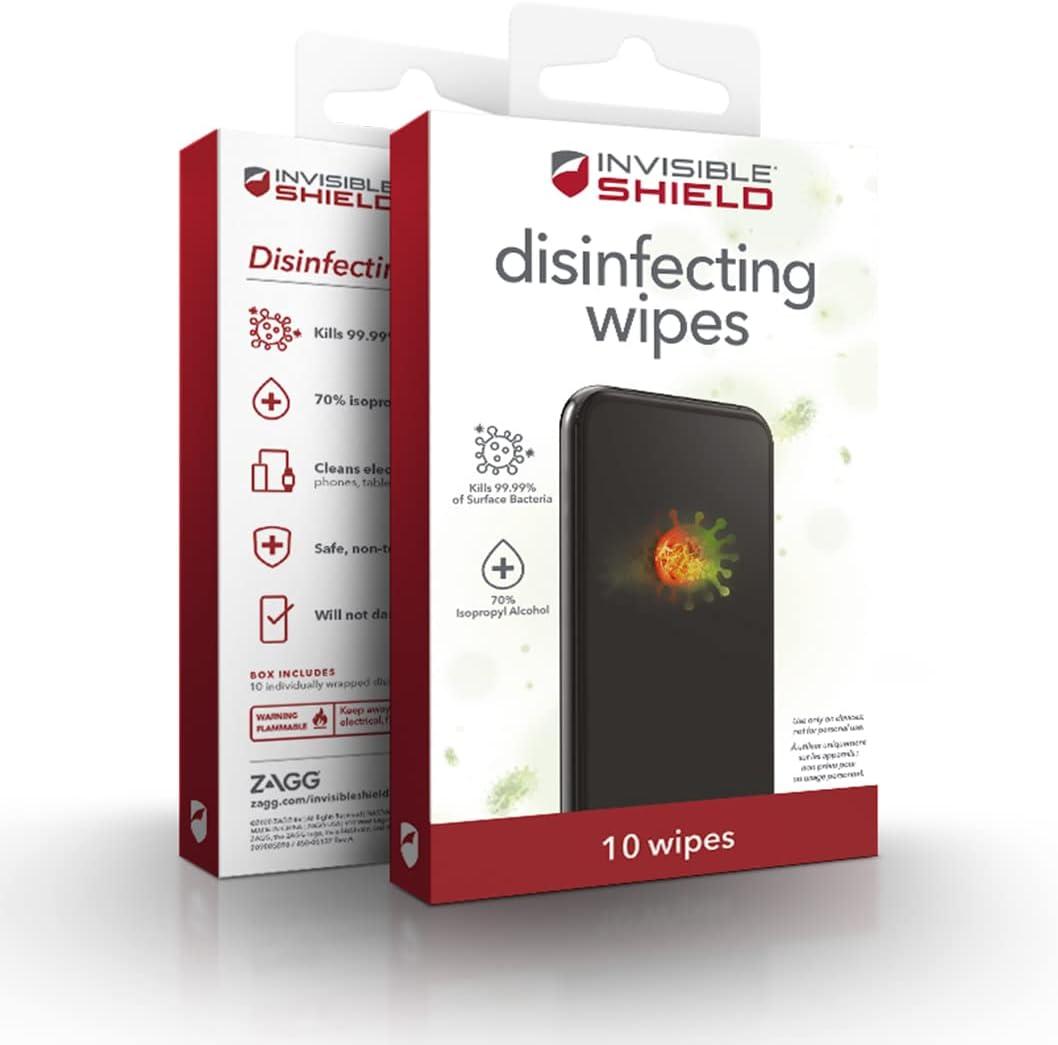 ZAGG ANTIMICROBIAL WET WIPE 5 PACK