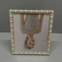 DIKAR 8x10 Wedding Picture Frame, Pearls Diamond Picture Frame for Metal Frame with Glass Front