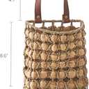 Wall Hanging Pocket Basket Portable Storage Basket Decorative Boho Mounted Organizer Dried Flower Plants Front Door Basket for Garden Farmhouse Home