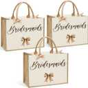 Bride Bridesmaid Mother of The Bride Mother of The Groom Gifts for Women Canvas Tote Bag