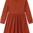 Vieille Toddler Baby Girls Fall Clothes Soft Knit Turtleneck Sweater Dress Long Sleeve Winter Outfits 2-6 Years