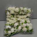 Sherr 60 Pcs White Rose Boutonniere for Men Wedding Corsage Rose Groom and Groomsmen Boutonniere with Artificial Flower for Rustic Vintage Wedding Ceremony Anniversary Dinner Prom Party