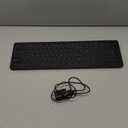 KOPJIPPOM Backlit Wireless Keyboard, 2.4G Silent Wireless Light Up Keyboard, Full Size Computer Keyboards with 7 Colored Backlits, Rechargeable Keyboards for Windows, PC, Laptop (Black, Normative)