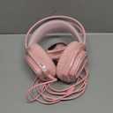 Wantek Cute Cat-Ear Gaming Headset - 50mm Drivers, Noise-Cancelling Mic, 3.5mm Wired Stylish & Lightweight Design (Pink)