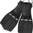 Marine Military Rubber Diving Fins - Adjustable Heel Straps - Scuba Fins, Snorkel Fins, Scuba and Snorkeling Gear for Adults (X-Large)