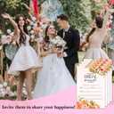 5 x Citrus Bridal Brunch Invitations, Orange Bridal Shower Invitations, Bright Floral Wedding Invitations with Envelopes for Bridal Shower Wedding Engagement, Bride-To-Be Party Supplies -07