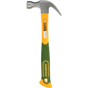 16oz Claw Hammer, Curved Rip Claw, Shock Absorbing Handle, Drop Forged & Heat Treated, Fit for Woodworking/Clamping/Drilling