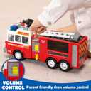 JOYIN LED Fire Truck Toy for Toddlers - LED Projections & Sirens, Bump and Go Fire Engine Trucks with Mode Switch & Volume Control, Kids Firetruck, Boy Toys, Christmas Birthday Gifts for Grandkids