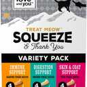 I AND LOVE AND YOU Treat Meow Variety Pack - 12CT Assorted creamy, squeezable puree cat treats in a 12-count variety pack Exp Mar 2026