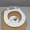 BEMIS TC50TTA MARINE Toilet Seat, Small Toilet Seat Made for Boats and RVs, Durable Wood, White