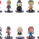 10PCS Horror Movie Action Figure Mini Scary Anime Action Figures Halloween Horror Killer Set for Decor Collectible Merchandise