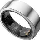 Smart Health Ring Health Management for HR/Sleep/Blood Oxygen/Stress, Activity/Step Tracking, 7-Day Battery Life, No App Fee, iOS & Android Compatible, for Men & Women, 10