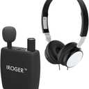 IROGER Hearing Amplifier Rechargeable Hearing Device with Standard Headphone Personal Sound Amplifier PSAP for Ears, Seniors, Directional Microphone (Black)
