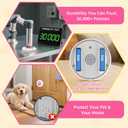 ChunHee Dog Bells to Go Outside Bell for Dogs to Ring to Go Potty | Dog Door Bell with 5 Adjustable Volume & 36 Ringtones | Chew-Proof Dog Potty Bell | Bells for Dog Training to Go Outside