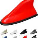 Car Shark Fin Antenna Cover, Roof Aerial Base AM/FM Radio Signal for Car SUV Truck, Vehicle Shark Size 6.3 * 3 * 2.7 Inch Measure if it can cover The old antenna (Red)