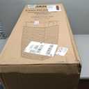 Mueller M-Resin Heavy Duty Tall Planters for Outdoor Plants, Indoor Grande Plant Pots, Boxes, Trees, Flower Pots, 2-Piece Set, 27.5, Modern Design, Built-in Drainage, Front Porch Decor, Dark Grey