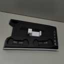 PS5/Slim/Pro Stand for Disc & Digital Console, PS5 Cooling & Charging Station with RGB Lights, PS5 Controller Charger Built-in 3 Level & AUTO Adjustable Fan, PS5/Slim/Pro Accessories Comes 3 USB Ports (Black & White)