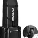 Partage Golf Travel Bag with Wheels,Golf Travel Case for Airlines -Black