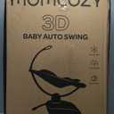 Momcozy CocoSway Electric Baby Swing for Infant, 180 Rotating Seat, 6 Parent-Like Sway Motions & 4 Speeds, Quiet Soothing, Remote Control, Machine-Washable Cover, Grey