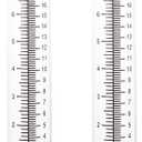 7'' Capacity Rain Gauge Replacement Tube Glass, 2 Pcs Replacement Rain Gauge Tube for Garden Yard Outdoor