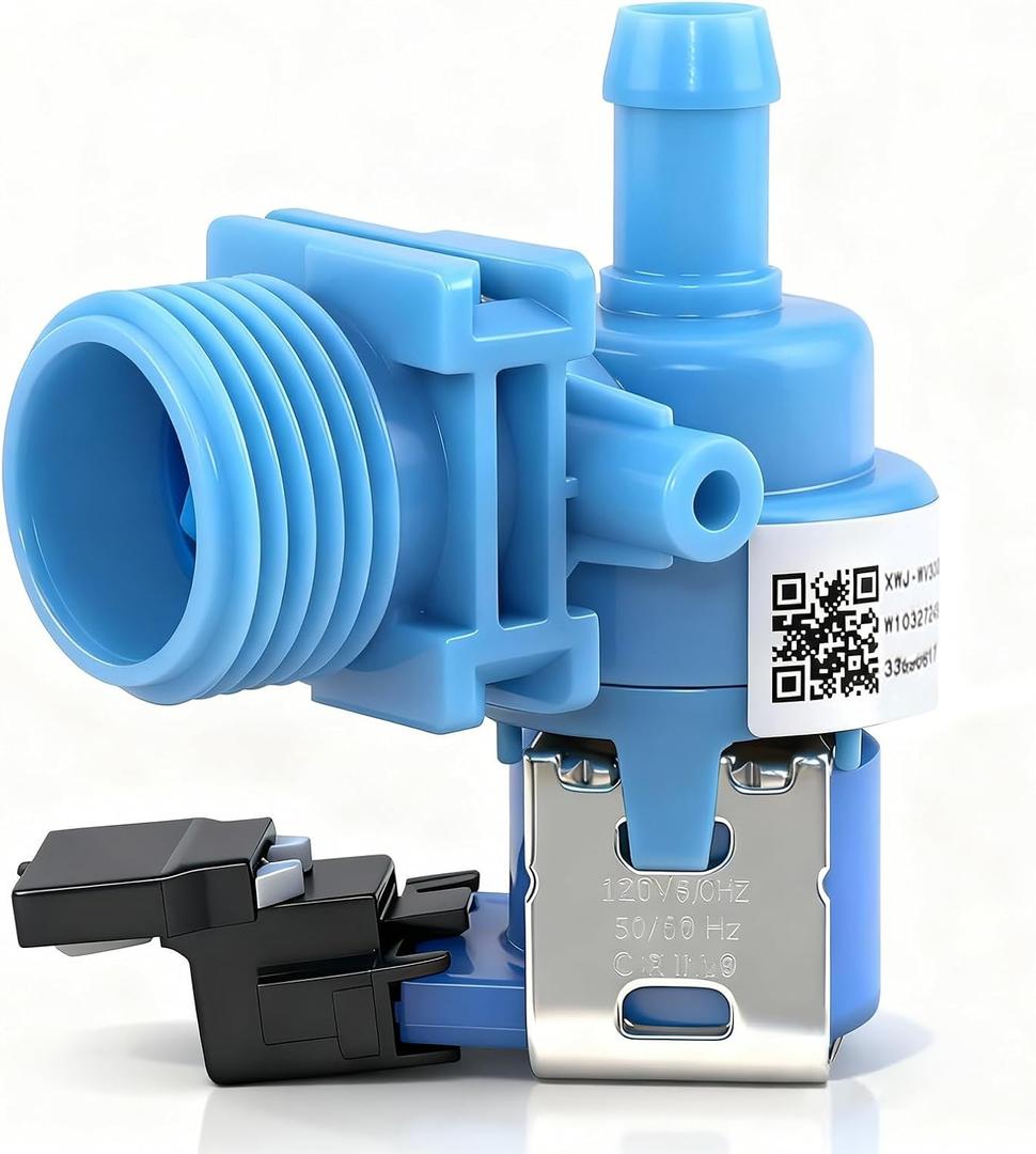 Upgraded W10327249 W10327250 Dishwasher Water Inlet Valve  Compatible with Whirlpool, KitchenAid, Maytag, Amana, Kenmore  Replaces WPW10327249, W11130743, AP6019618, PS11752927