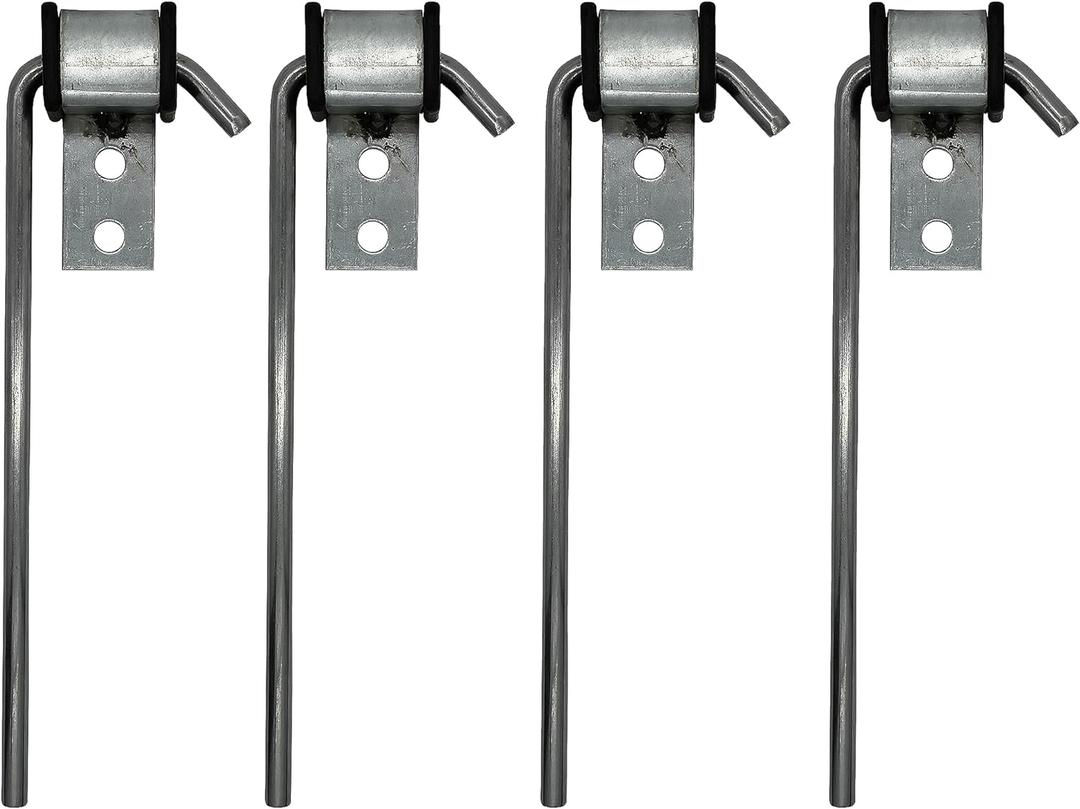 4 Pcs Heavy Duty Exhaust Hanger Rod -Universal Use Exhaust Hanger - 3/8" Rod 10" Long