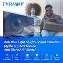 Anti Glare Film for TV 55 inch, Anti Blue Light Screen Frosted Film, New Upgrade Frosted Surface Anti Scratch,55 inch Anti Glare TV Screen Protector
