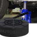 Rubber Bottle Jack Pad Protector Support Point Adapter Car Jacking Tool Pinch Weld Side Lifting Disk 1 1/8 29mm Hole 2/5-8t Bottle Jacks