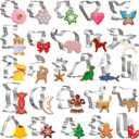 GWHOLE 26 Pcs Cookie Cutter Set, Mini Animal Unicorn Classic Shape Cookie Cutters for Kids Christmas Winter Holiday