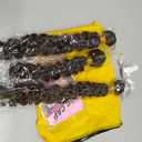 #4 Brown Human Hair Bundle 14 16 18 inch Chocolate Brown Water Wave Bundle Color #4 Wet and Wavy Bundles Mixed Length 3 Bundles 150g