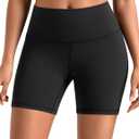 Colorfulkoala Women's Dreamlux High Waisted Yoga Shorts 6" Inseam Workout Tights, M