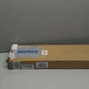 LazBlinds 2 Inch Faux Wood Blinds with Crown Valance, Cordless Blinds for Windows, Room Darkening Horizontal Window Blinds, 31 1/2" W x 60" H, White with Wood Grain