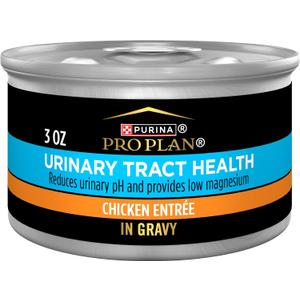 Purina Pro Plan Urinary Tract Health Chicken Entree in Gravy Cat Food - (Pack of 24) 3 oz. Pull-Top Cans, EXP: April 2028