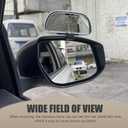 1 PC Car Rearview Blind Spot Mirror, 5.7" x 2.5" Rectangular Adjustable HD Glass Reversing Assist Mirror, Wide Angle View Bolt-on Anti-fingerprint Mirror, Universal for Cars (Black)