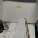 Womens Winter Snow Boots Mid Calf Anti-Slip Boots with Warm Lining Lace-up Outdoor Shoes (6.5, White)