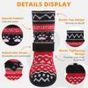 KOOLTAIL Dog Socks Shoes for Hot Pavement, Breathable & Warm Winter Dog Booties to Prevent Licking Paws for Small Medium Large Senior Dogs,Non Slip Grippy Pet Boots & Paw Protectors for Hardwood Floor