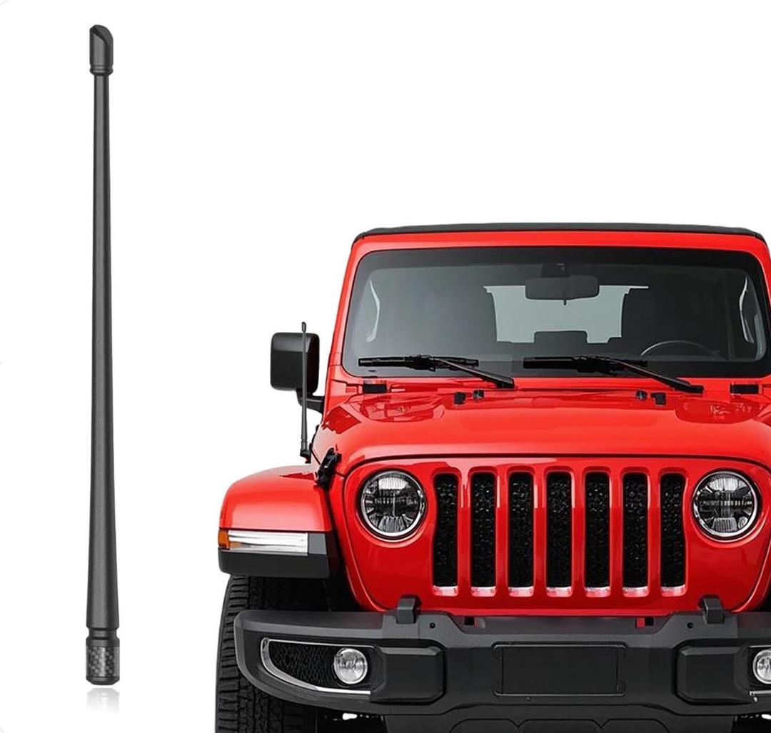 13 Inch Antenna Compatible with Jeep Wrangler Gladiator JK JKU JL JLU Rubicon Sahara Unlimited Sport,for 13" Jeep Wrangler Antenna Replacement | JK JL JKU JLU TJ Gladiator Rubicon Sahara Unlimited Sport Willys 4xe Mojave Antenna Replacement