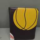 Football Card Binder, 9 Pocket Sports Card Binder, 720 Double Sided Pocket Waterproof Binder, Baseball trading cards Zipper Album, Expandable, Compatible with Gaming Cards, Yugioh, MTG and Other TCG (Sports Theme, Three balls)