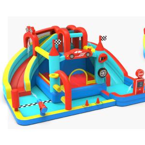 ELEMARA Speed Racer Inflatable Water Slide