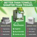 2 x XL Disposable Dry Cleaning Cloths  75 Ct + 6 Travel Cloths, 10"12" Lint-Free Household Towels for Dusting & Wipe-Downs, Bamboo Fiber, White