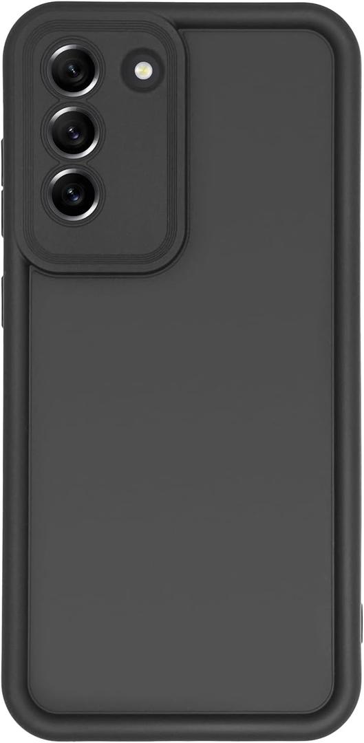 Puxicu Slim Case for Samsung Galaxy S22, Enhanced Camera Protection, Shockproof Skin-Friendly Touch Soft Case Cover for Samsung Galaxy S22 Phone, Black