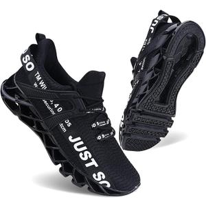 COKAFIL Mens Running Shoes Walking Athletic Blade Tennis Shoe (10, 1black)