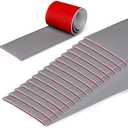 Rubber Bond 4x36in Anti Slip Stair Treads (15-Pack) - Waterproof Outdoor/Indoor Heavy Duty Non-Skid Tape for Stairs - Adhesive Rubber Grip Strips for Steps & Ramps - Grey