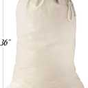 Handy Laundry Cotton Laundry Bag, The Extra Heavy Duty Washable Laundry Bag with Drawstring Makes a Great Cloth Storage Sack for Sleeping Bag, Linen Basket Liner, Hamper Liner and Travel, (1-Pack)